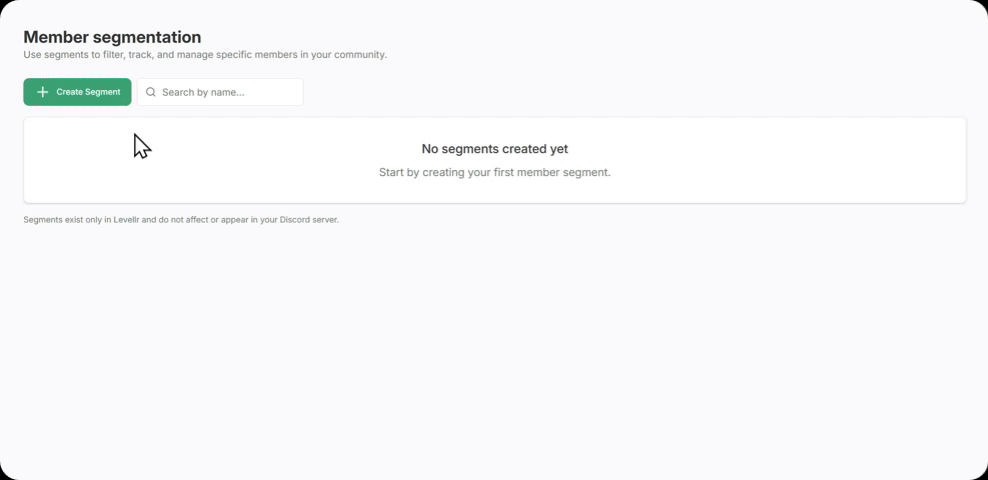 Segment builder — new members cohort
